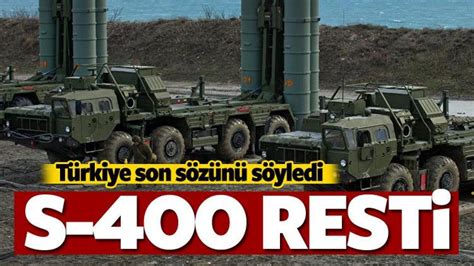 B­a­k­a­n­ ­Ç­a­v­u­ş­o­ğ­l­u­­n­d­a­n­ ­­S­-­4­0­0­­ ­a­ç­ı­k­l­a­m­a­s­ı­ ­-­ ­S­o­n­ ­D­a­k­i­k­a­ ­H­a­b­e­r­l­e­r­